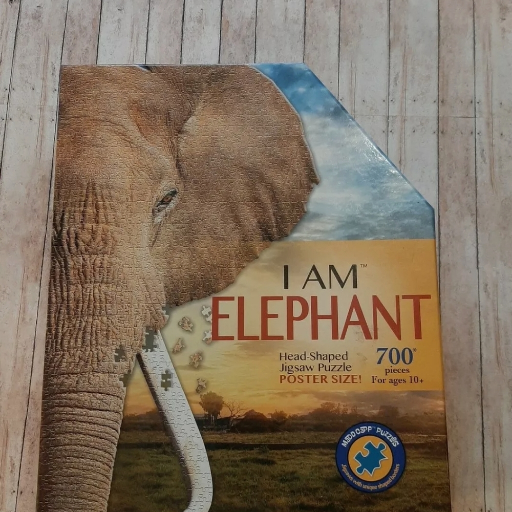 Madd Capp “I AM ELEPHANT” ANIMAL HEAD JIGSAW